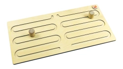 Wave-Themed Hemisphere Board with Styluses and Wooden Sticks