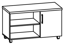 Rolling Office Equipment Stand 8615 Series "Galant