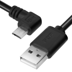 MicroUSB Cable with Angled Connector, Model GCR-UA5