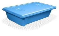 Polymer Containers with Perforated Tray and Lid for Pre-Sterilization Cleaning