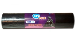 120L Black HDPE Garbage Bags, 20 Microns, 10 Pieces/Roll, Econom_KZN