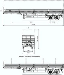 Dual-Axle Cargo Semi-Trailer 9408-01 with HJD13Y30S18-1840T16-060 Axles, 12 Ton Capacity