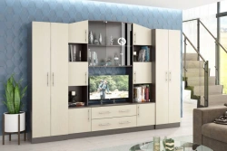 Custom Wooden Cabinet for Dining and Living Room