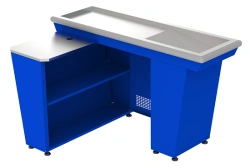 Single Cash Register Box KБ-1.5-1H (Blue) - Disassembled