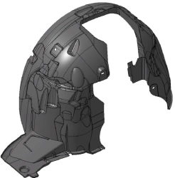 Right Front Wing Shield for Vehicles M1 and N1 - 9680450081