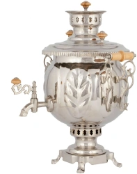 Combined Nickel-Plated Samovar 4.5 Liters