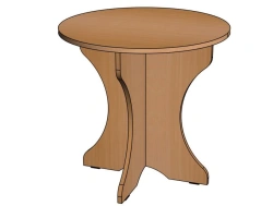 Small Round Game Table H460/SД06 for Preschool Activities