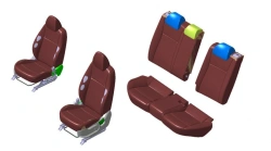 Automotive Seats FBr for SOLARIS KR - Left Front, Right Front, Rear