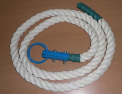 Cotton Climbing Rope with Steel Loop End