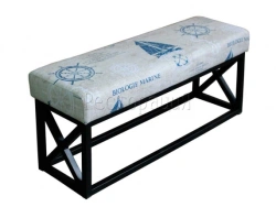 Metal Frame Bench with Compact Design