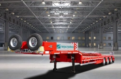 Specialized Platform Semi-Trailer TverstroyMash 993941 Modification 0021 with Fittings and Ramps