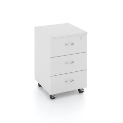 Mobile Storage Cabinet - Durable LDP Material with PVC Edging