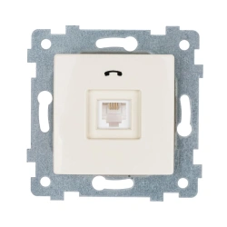Low Voltage Telephone Socket Mechanism for Hidden Installation "MARIA" RT1-456 Ivory Color