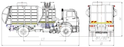 Side Loader Garbage Truck Model MK-4551-05