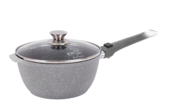 2.2L Cast Aluminum Saucepan with Non-Stick Coating, Kukmara