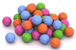 Colorful 6 cm Balloons Set (50 pcs in Mesh Bag)