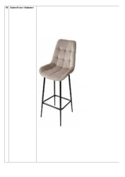 Hoffman Bar Stool - Velvet Upholstered Comfort Seat