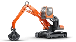 E200CH Crawler Excavator-Loader with Grapple and Rotator