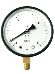 Vacuum Pressure Gauge for Aggressive Liquids and Gases Model VP4-UM
