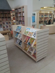 Slanted Shelf Rack with Panel Frame ST-24