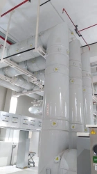 GenAir Phase-Shielded Round-Casing Busbar for 6-20 kV, 22,000 A