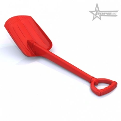 Red 70 cm Shovel for Gardening and Fishing
