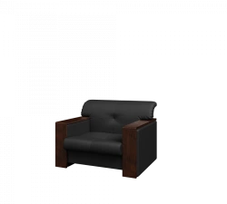 Soft Office Armchair "BOSSO" - Single Seat