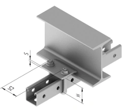P-Shape Beam Bracket SMA, Size 41mm to 122mm, 5.0mm Thickness