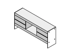 Office Wooden Sideboard Furniture Set "Glass.Go