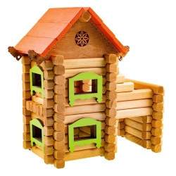 Wooden Building Set "Terem" (98 Pieces) Model 1-23