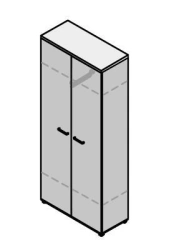 Wooden Office Wardrobe Set "Grand