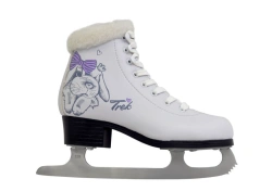 High-Quality TREK Rabbit Fur Figure Skates