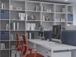 Office Shelving Unit - Direct Design with 6 Closed Shelves