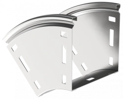 Smooth Vertical 45° Turn CPV41-0-45-100-200 ESCA for Cable Trays