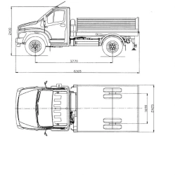 GAZ-SAZ-2504-10 Dump Truck with Preliminary Lifting on C41R13 Chassis