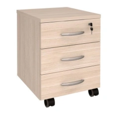 Mobile 3-Drawer Cabinet with Lock "Style" (420x530x580) 16mm Melamine