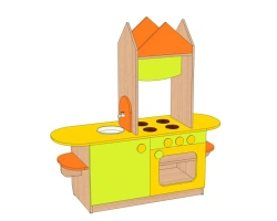 Children's Kitchen Island Play Module IM-KHO