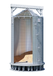 Flat-Bottom Metal Silo for Grain Storage SPA4015-16,33-16