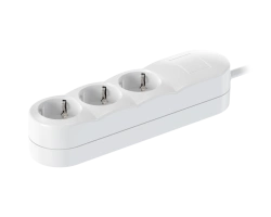 CADUCEUS ALING 3x16A Extension Cord 3.6kW, 250V, 1.5m, White, Art. 4431.0