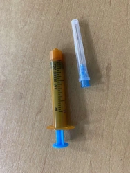 Sterile Single-Use Luer Lock Injection Syringe with UV Protection, 3-Part