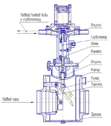 Back Pressure Valve KOS-200-1M4.0 for Turbine Protection