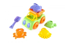 Sand Play Set "Mood" with Truck, Shovel, and Sea Creatures