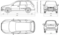 People Transport Vehicle Type 2230, Modification 223005 on LADA GRANTA Base