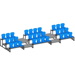 Three-Tier Spectator Stand for 30 Seats