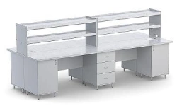 Two-sided Island Table for Workspaces