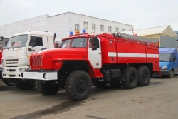 Fire Tanker Vehicle AC 10.0-60 (5557) on Ural 5557 Chassis