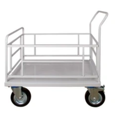 Hospital Cargo Transport Trolley with Removable Side Guard - TMG "Diakoms