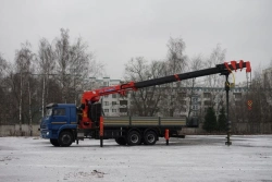 Special Truck with Hydraulic Loading Crane KMA on KAMAZ 65117 Base 64K32N-UF