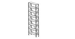 Metal Storage Rack for Books and Documents