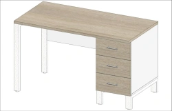 Sewing and Cutting Table with Metal Frame